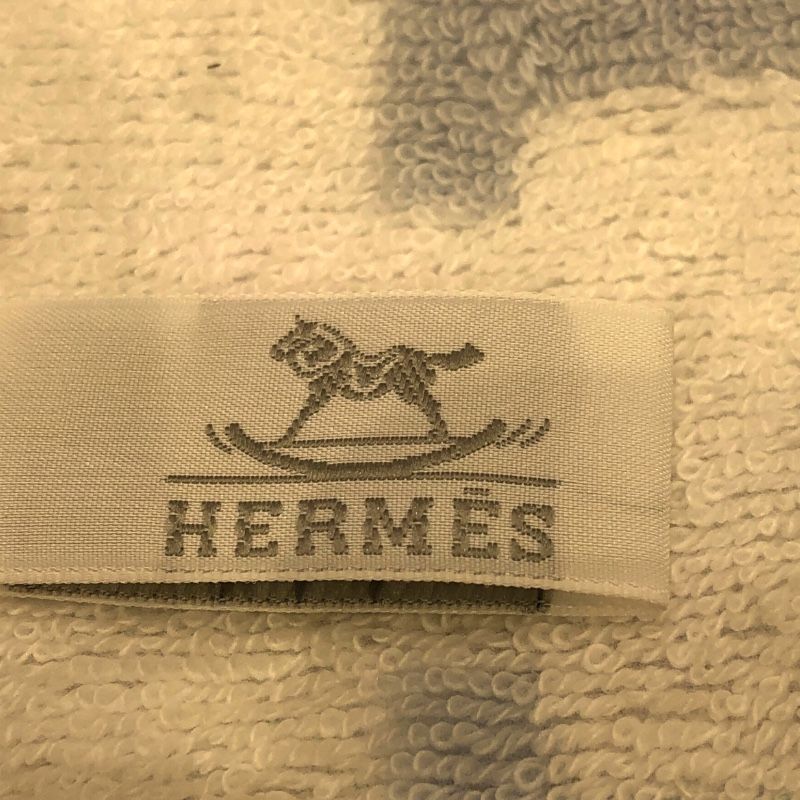 HERMES Avalon Animal Pixel Hand Towel - White Cotton Unisex