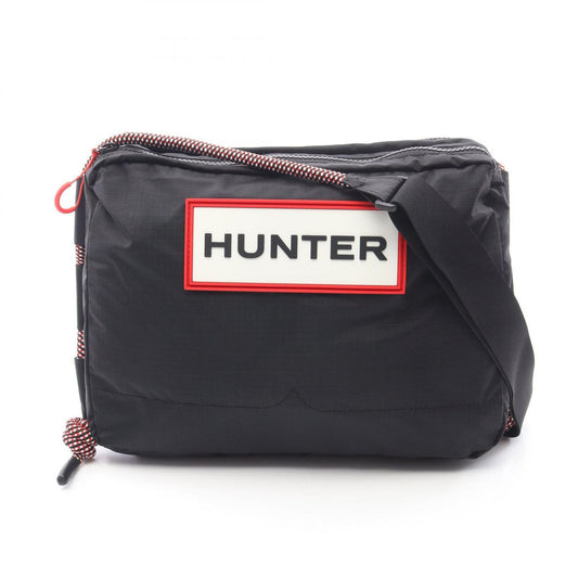 HUNTER Travel Ripstop Sacoche - Black Nylon Shoulder Bag