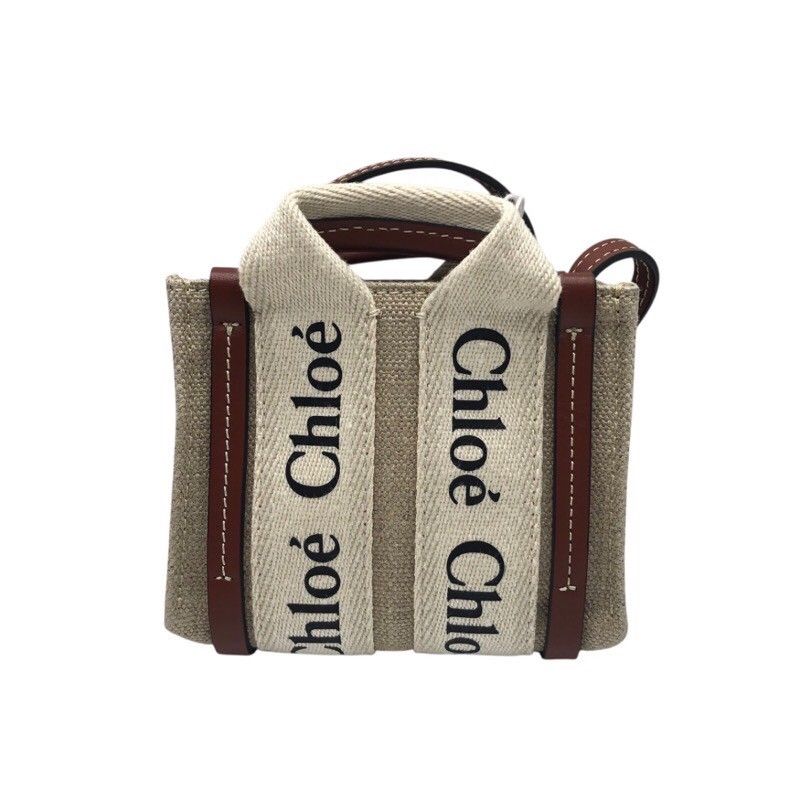 Chloe Woody Nano Canvas Shoulder Bag - Exquisite Craftsmanship