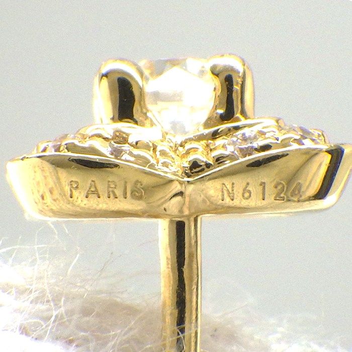 MAUBOUSSIN Chance of Love Clover Diamond Earrings in 18K Yellow Gold