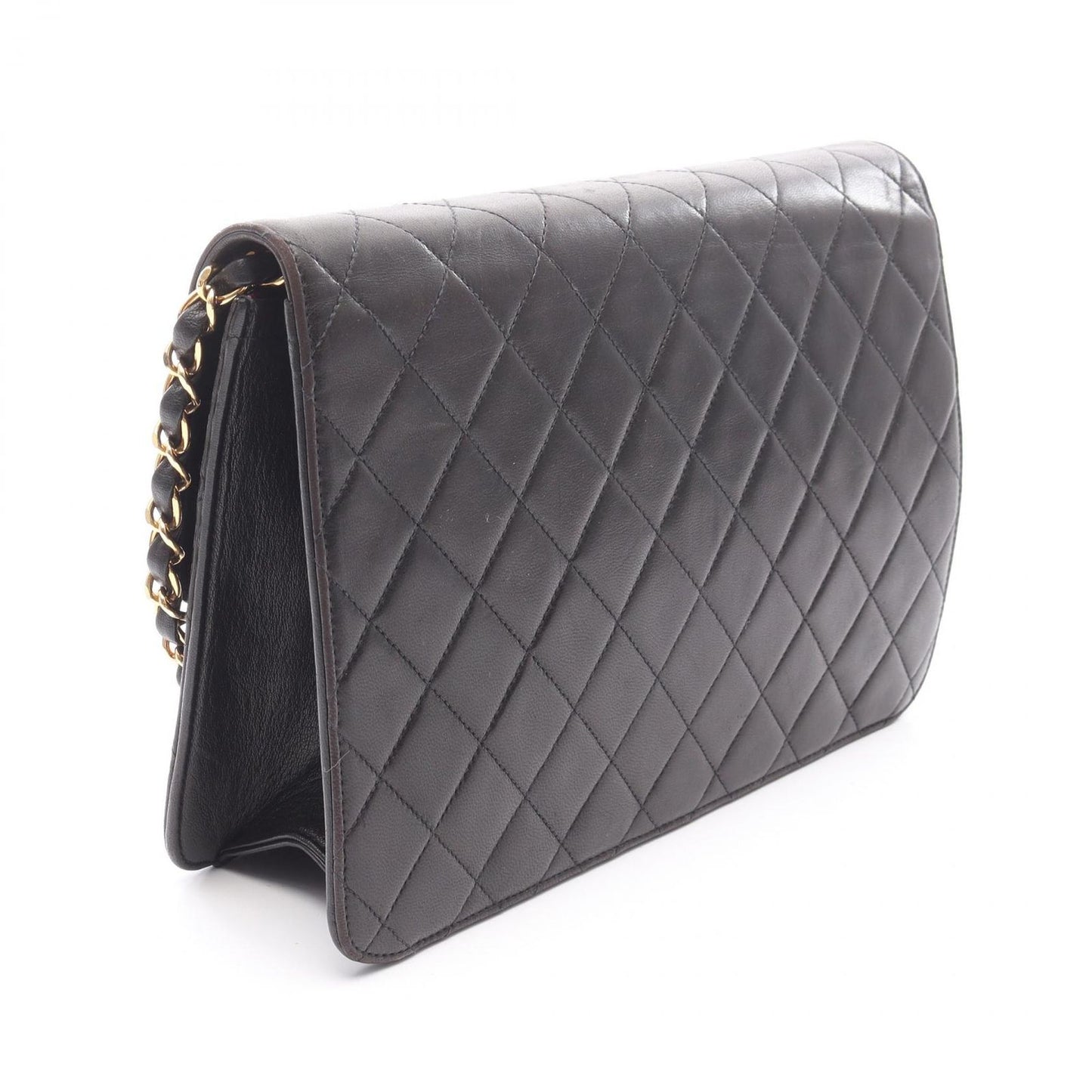 CHANEL Matelassé Black Lambskin Shoulder Bag - Timeless Elegance