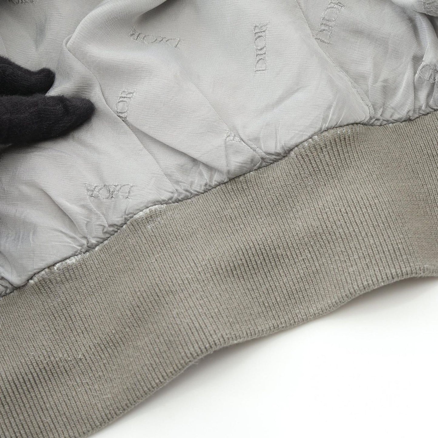 Dior Men's Nylon Bomber Jacket - Exquisite Grey Elegance