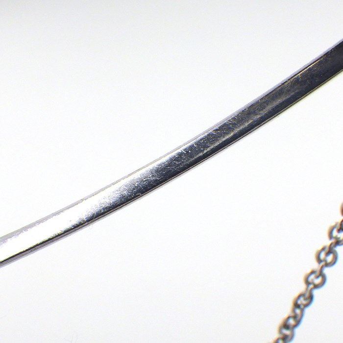 Tiffany & Co. T Smile Bracelet with Blue Topaz in K18 White Gold