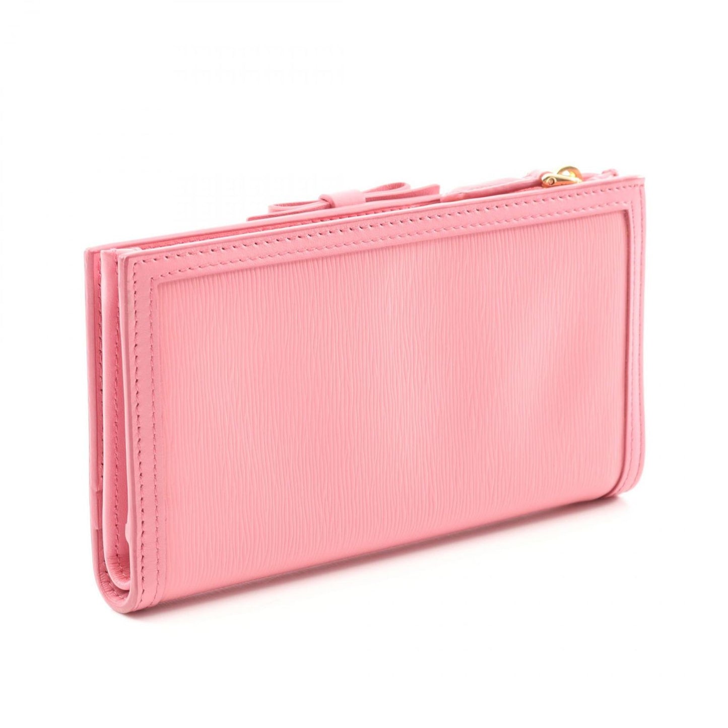 PRADA Vitello Move FIOCO Pink Leather Wallet - Exquisite Craftsmanship