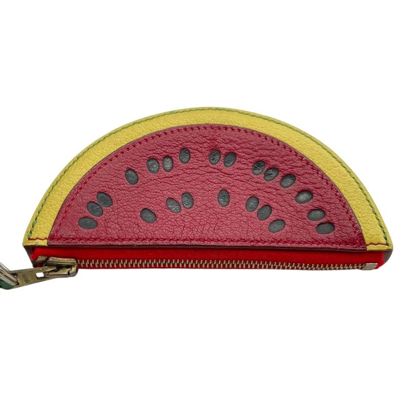 HERMES Tutti Frutti Watermelon Coin Case in Red - Exquisite Craftsmanship