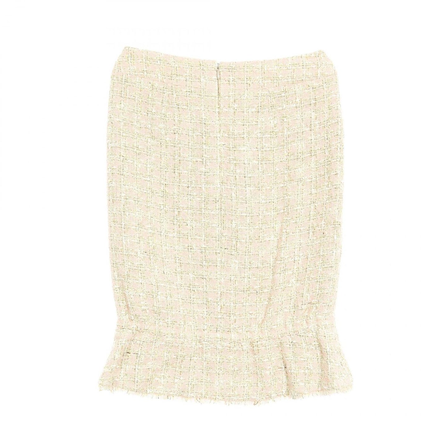 CHANEL Coco Mark Skirt in Black/White Cotton - Size 36