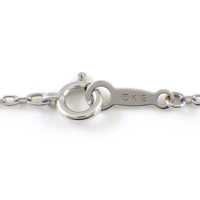 MIKIMOTO 7.6mm Pearl & Diamond Necklace in K18 White Gold