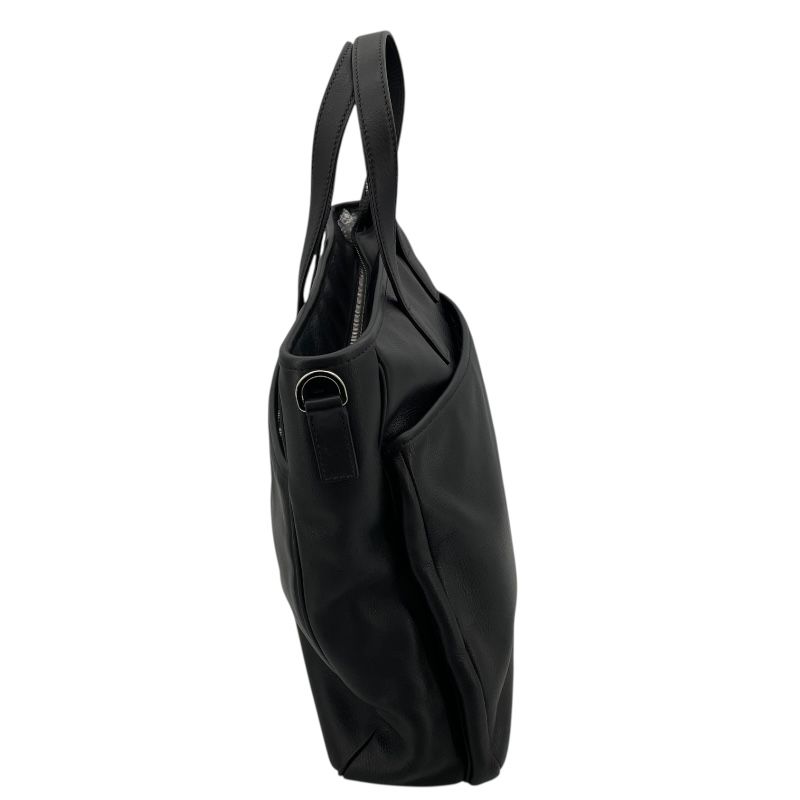 PRADA 2WAY Tote Bag in Black Leather - Timeless Elegance