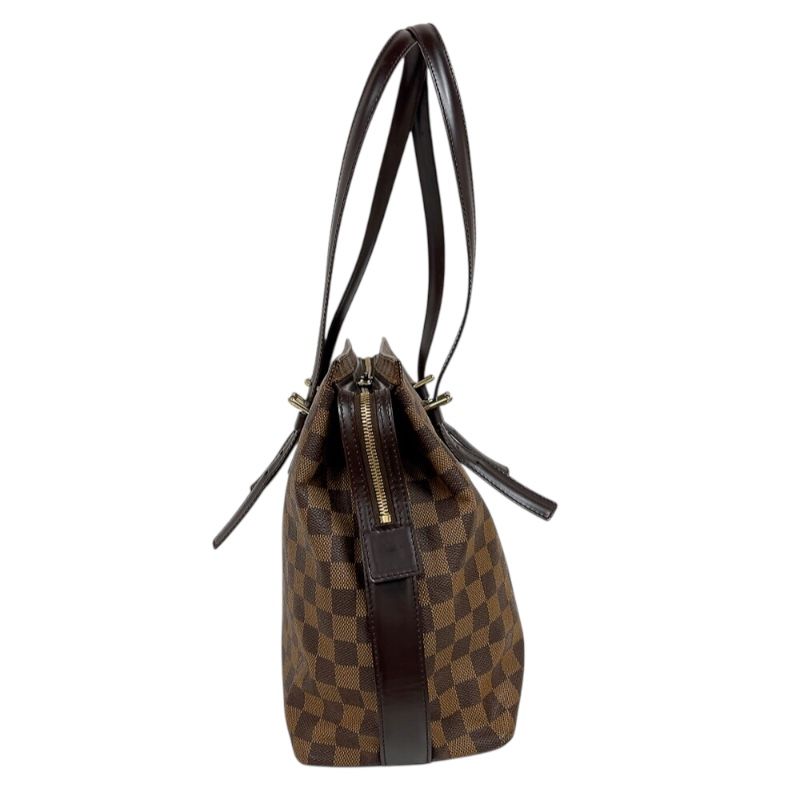 Louis Vuitton Chelsea N51119 Brown Damier Tote Bag with Gold Hardware