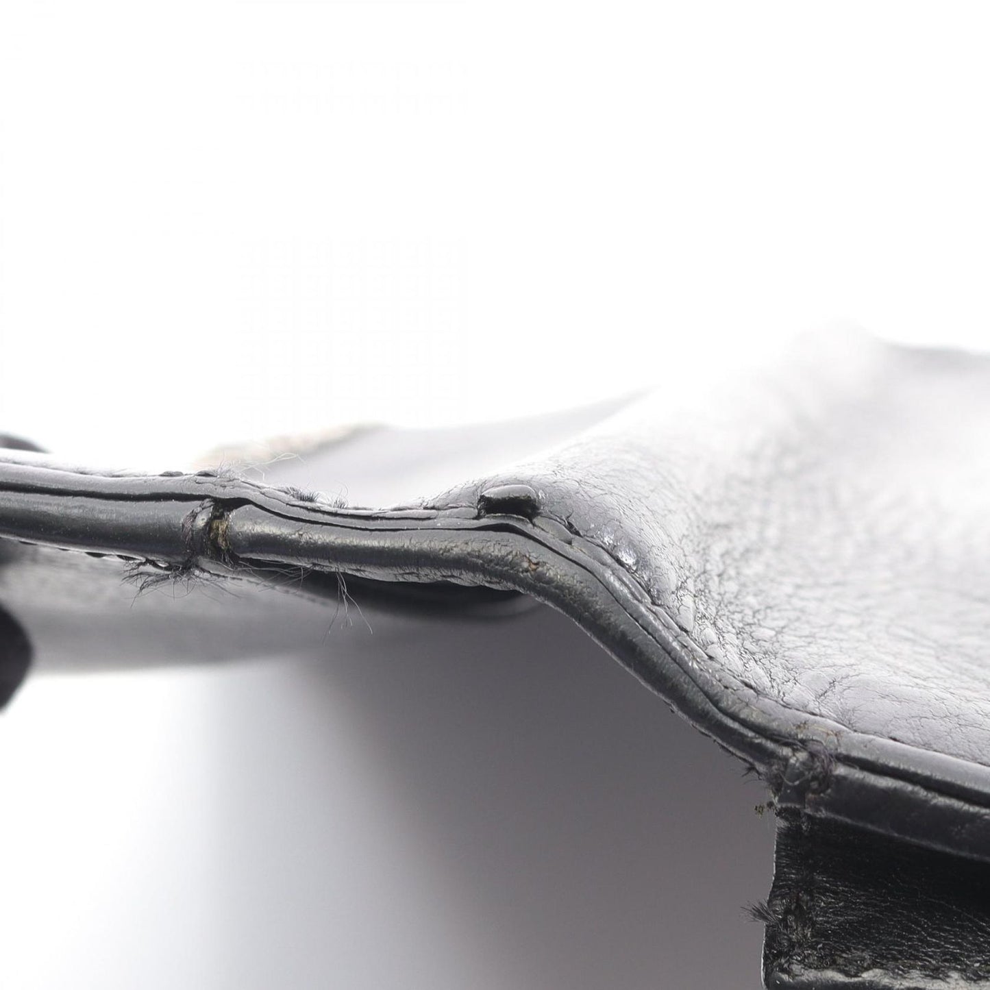 CHROME HEARTS Long Single Fold Tips Leather Wallet - Black & Silver