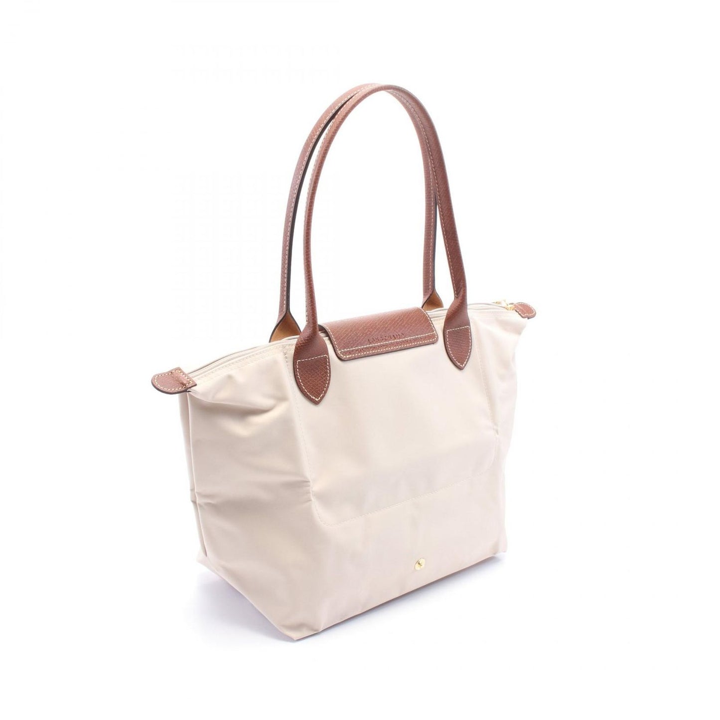 Longchamp Le Pliage Original M Tote Bag - Beige/Brown Canvas