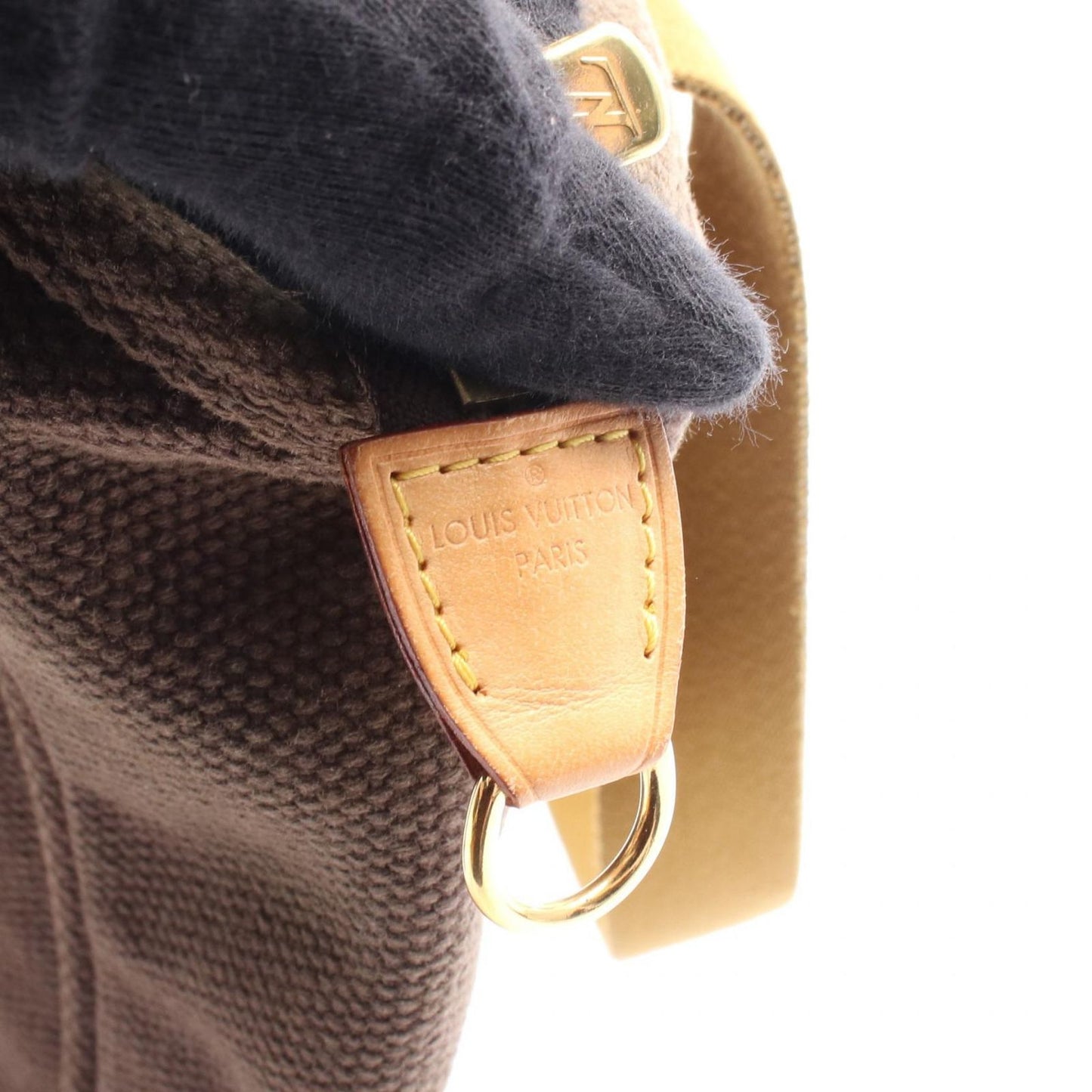 Louis Vuitton Cabas MM Antigua White Canvas Tote Bag - Timeless Elegance