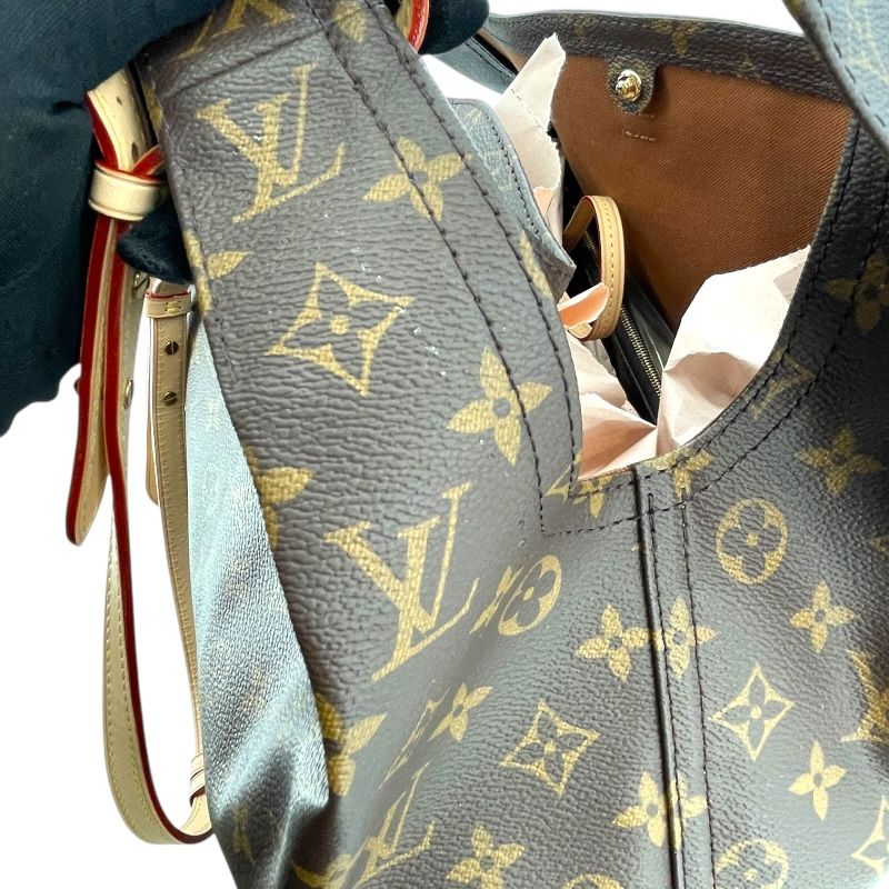 Louis Vuitton Atlantis GM Monogram Shoulder Bag - Brown & Gold