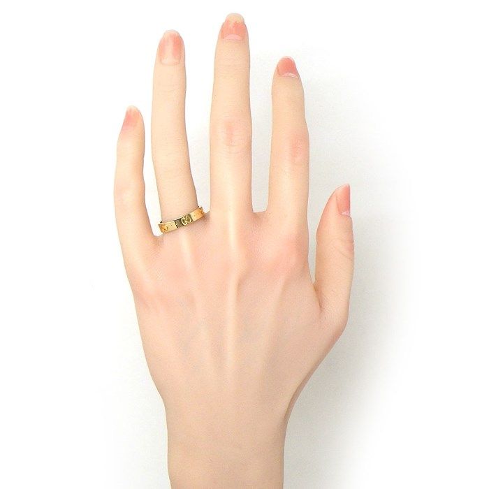 GUCCI Interlocking G Ring in K18 Yellow Gold - Size 17.5