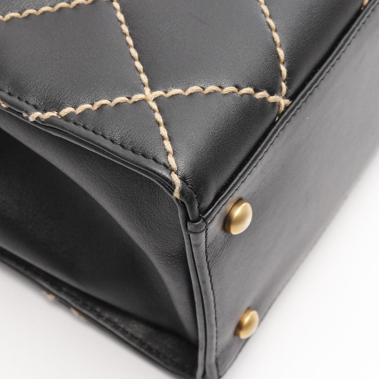 CHANEL Wild Stitch Tote Bag in Black Leather - Timeless Elegance