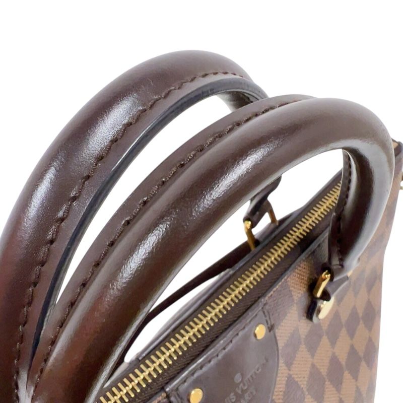 Louis Vuitton Siena PM Brown Damier Shoulder Bag with Gold Hardware