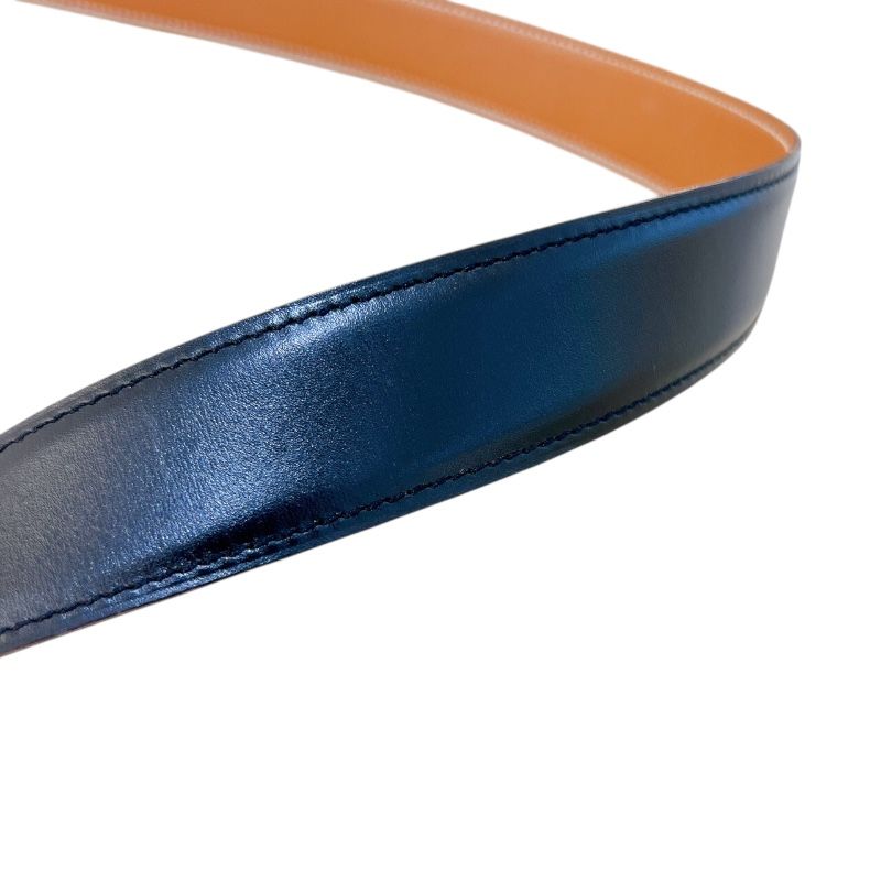 HERMES Mini Constance Belt 65cm Black with Gold Hardware