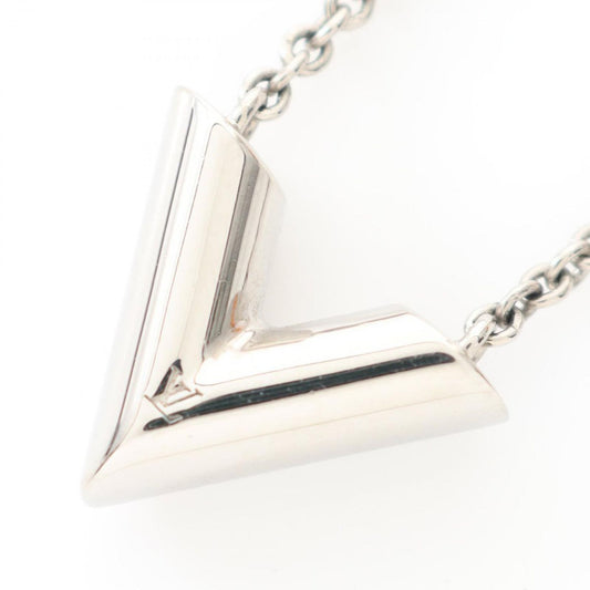 Louis Vuitton Essential V Necklace in Silver Stainless Steel