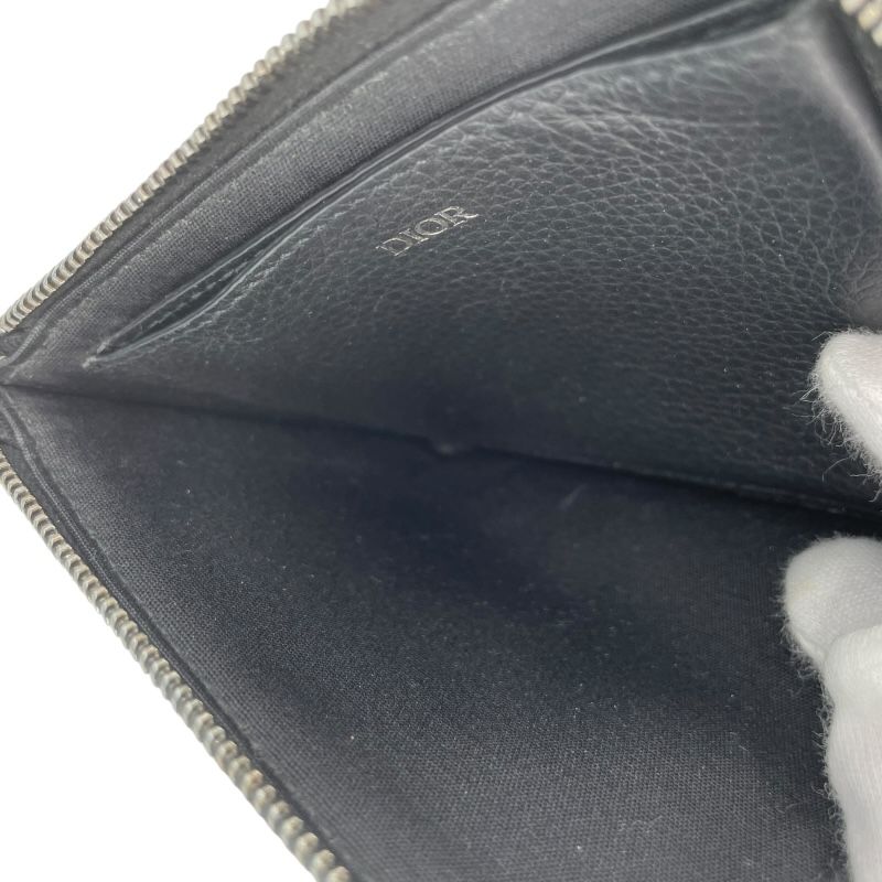 Dior Homme Oblique Coin Purse in Navy Jacquard - Exquisite Craftsmanship