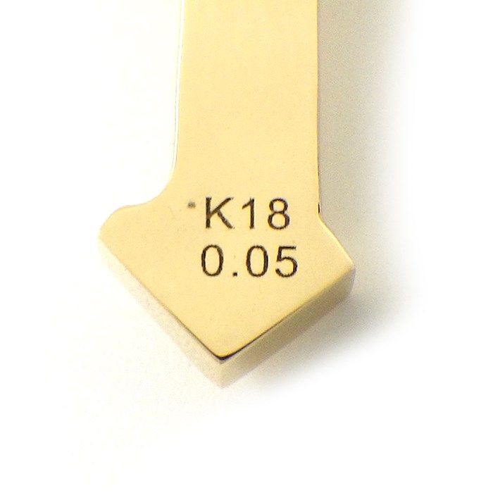 Exquisite Diamond Number 1 Pendant in K18 Yellow Gold