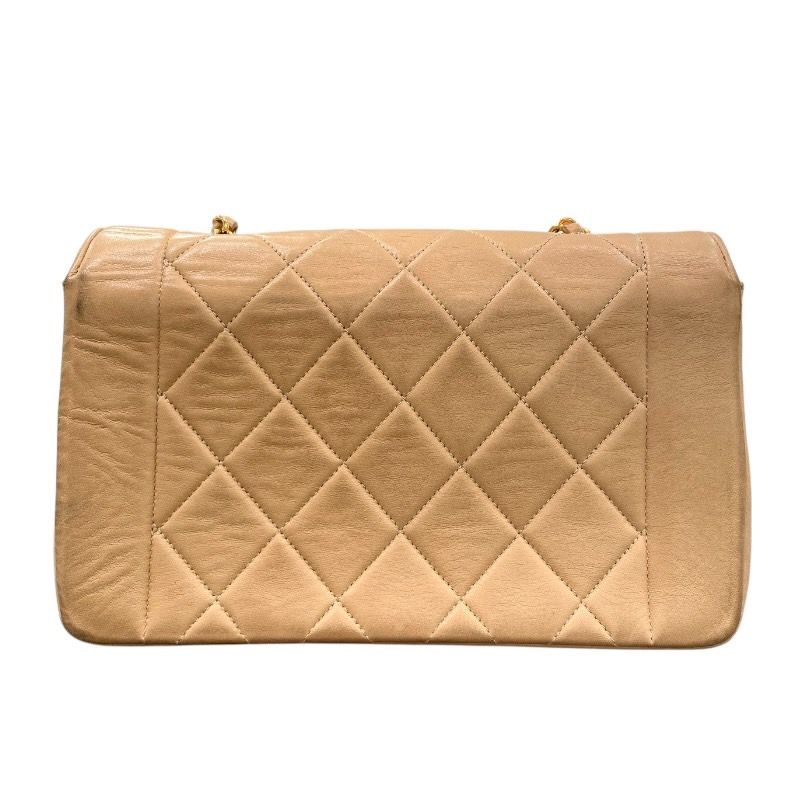 CHANEL Diana 22 Beige & Gold Lambskin Shoulder Bag