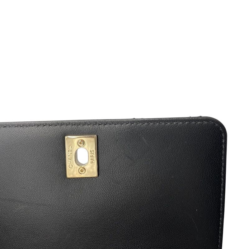 CHANEL Coco Handle XXS Black Lambskin Shoulder Bag with Gold Hardware