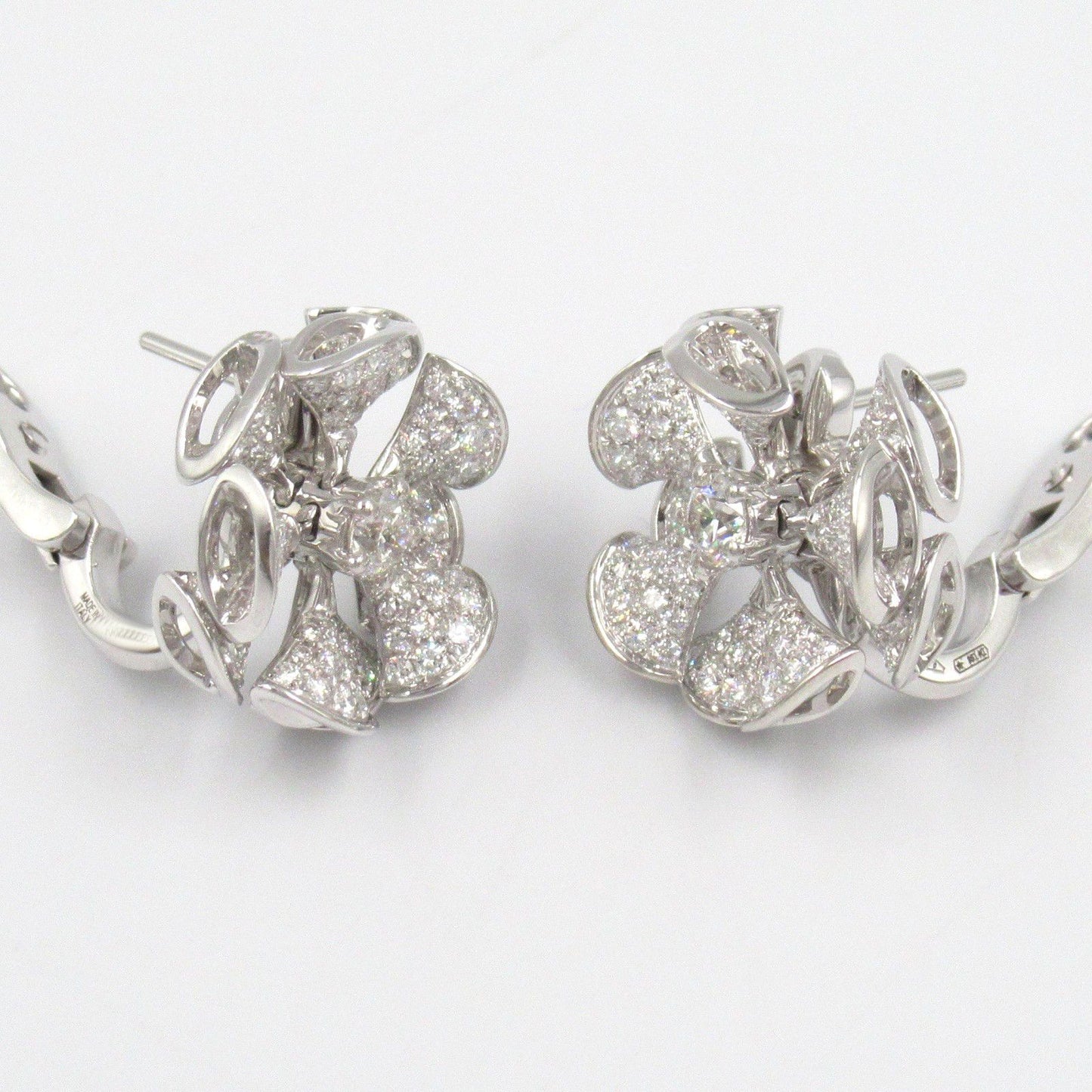 BVLGARI Diva's Dream Diamond Earrings in 18K White Gold