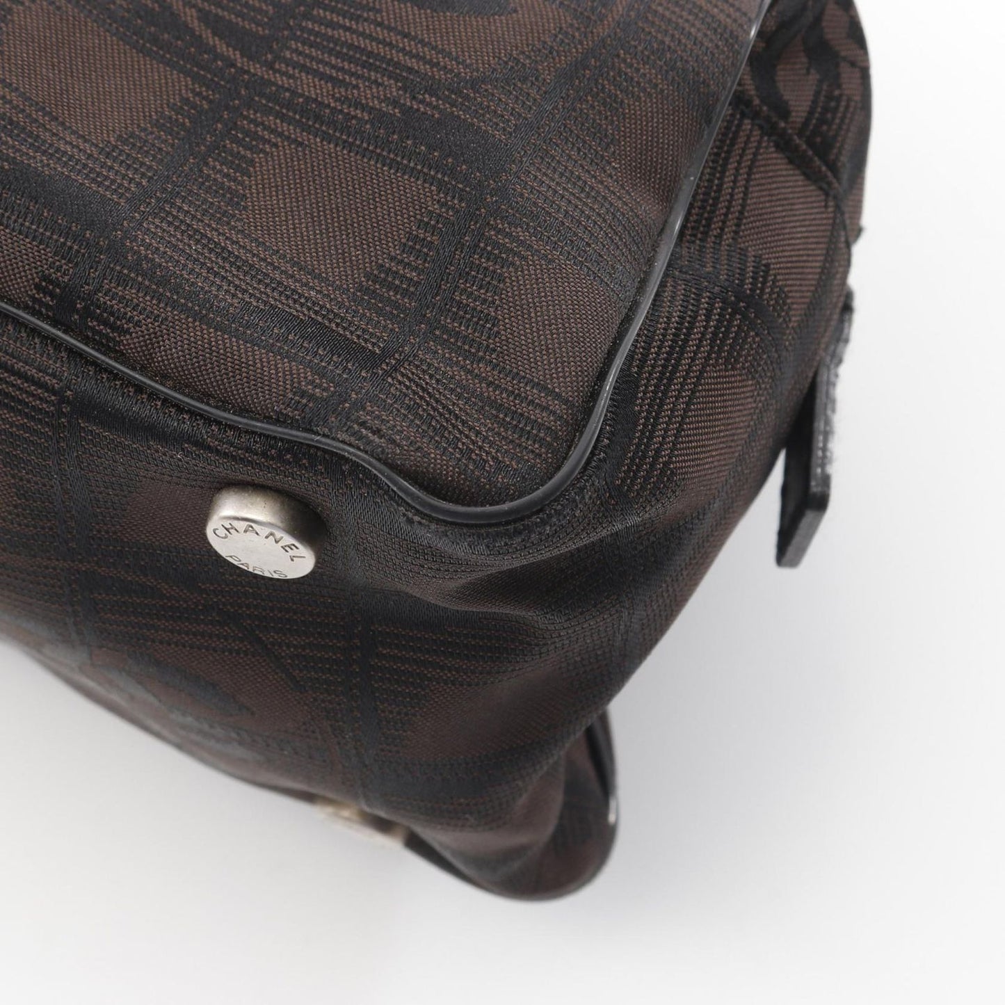 CHANEL Black Leather New Travel Line Handbag - Timeless Elegance