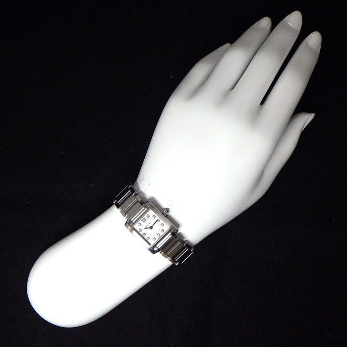 Cartier Tank Française SM WE110006 - Diamond Index - Silver Dial