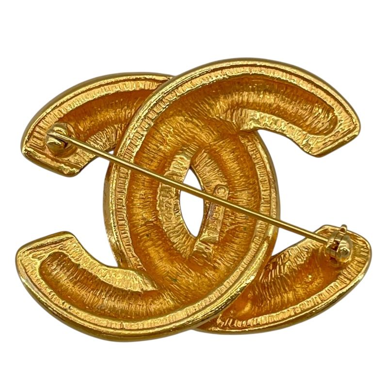 CHANEL Coco Mark Brooch in Gold - Timeless Elegance