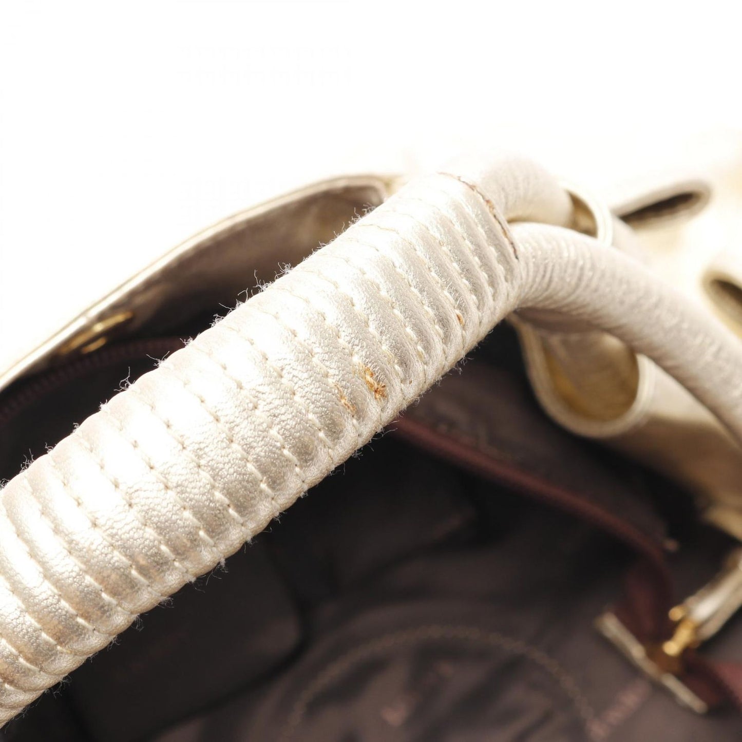 LOEWE Nappa Aire Gold Leather Handbag - Exquisite Craftsmanship