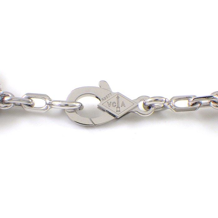 Van Cleef & Arpels Vintage Alhambra 5 Motif Bracelet in K18 White Gold