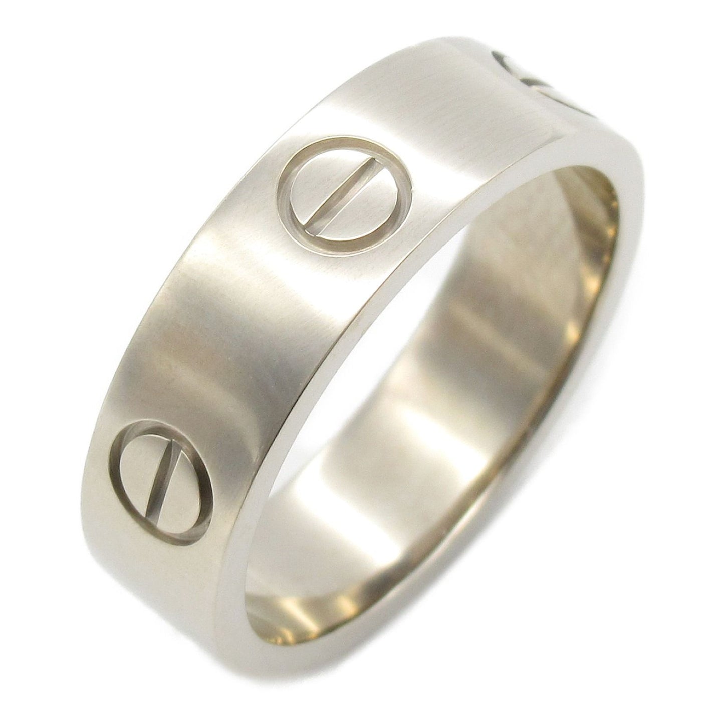 CARTIER Love Ring in K18 White Gold - Timeless Elegance