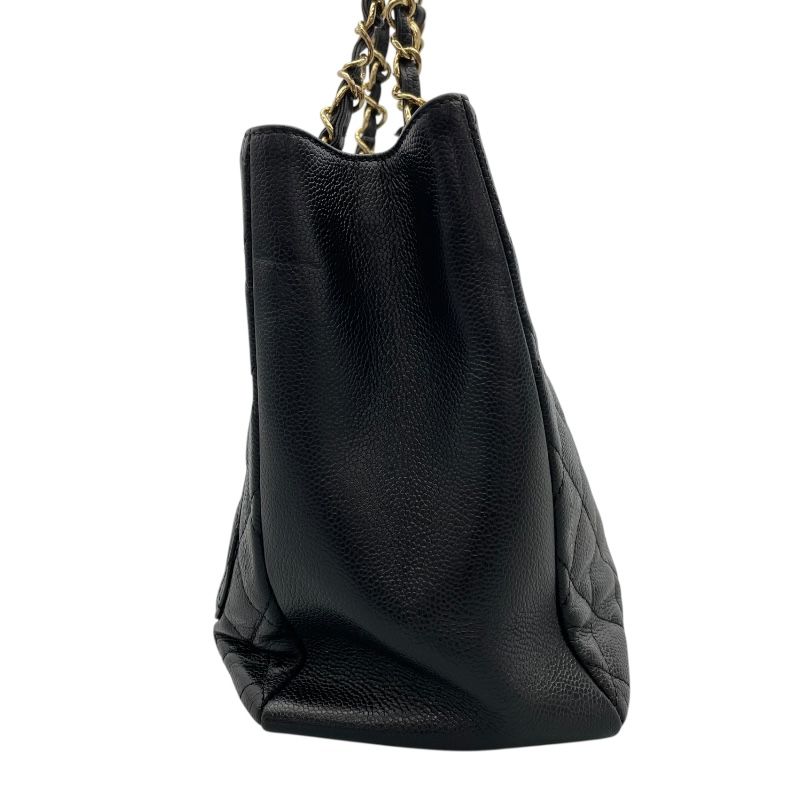 CHANEL GST Tote A50995 - Black Caviar Skin with Gold Hardware