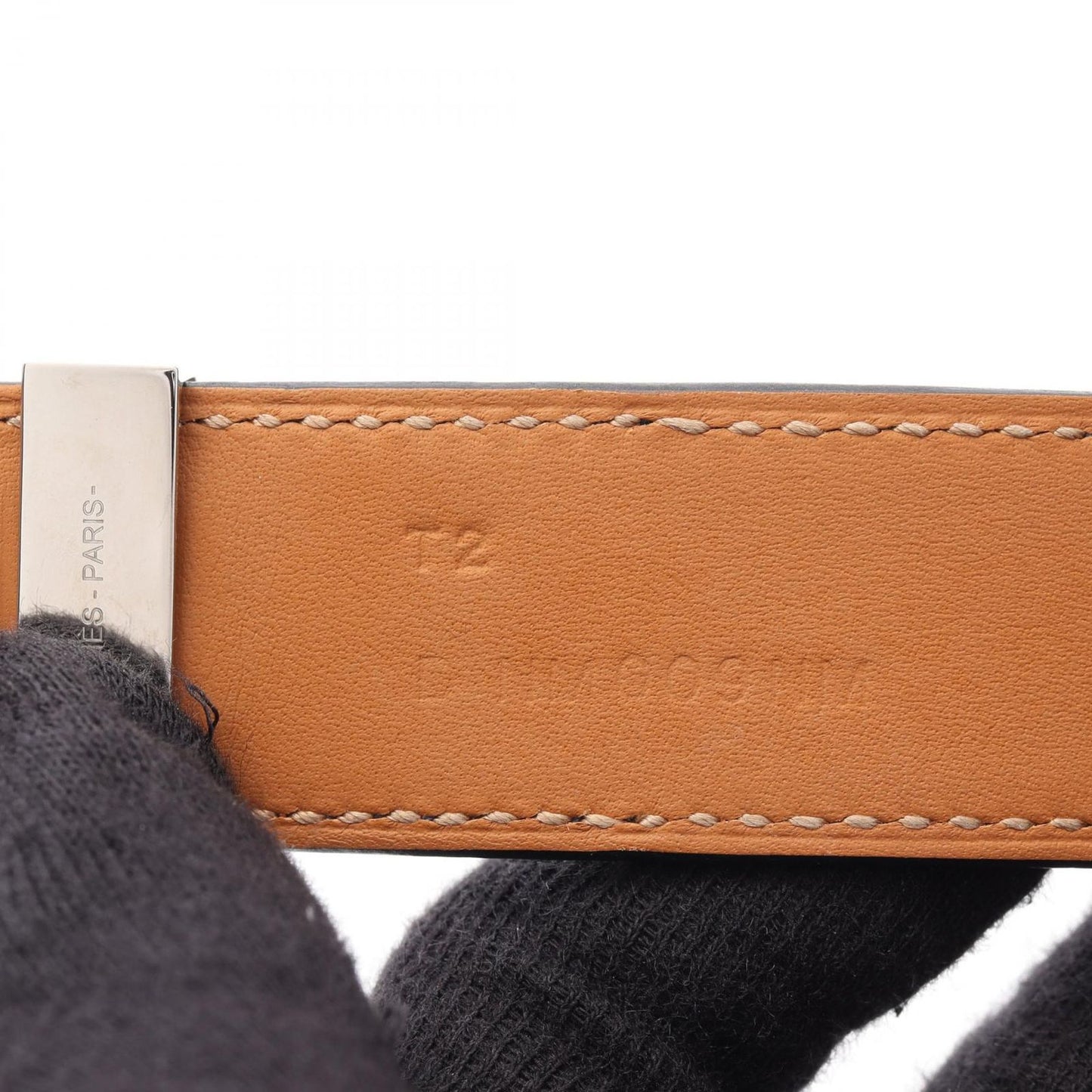 HERMES Collier de Chien Bracelet in Stainless Steel & Leather