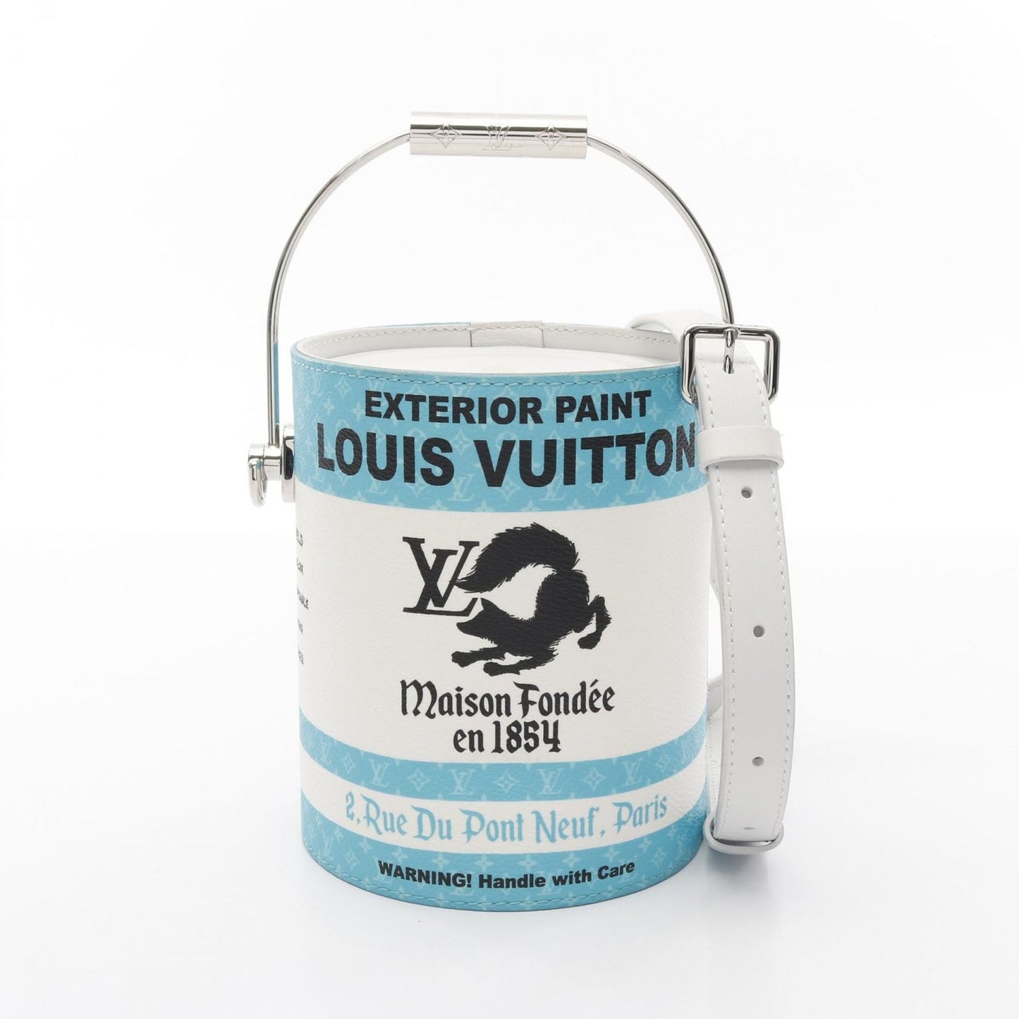 Louis Vuitton Paint Can Lagoon Handbag - Turquoise PVC Canvas