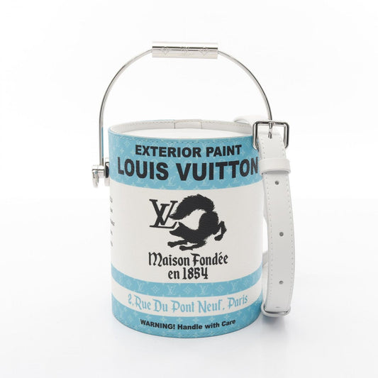 Louis Vuitton Paint Can Lagoon Handbag - Turquoise PVC Canvas