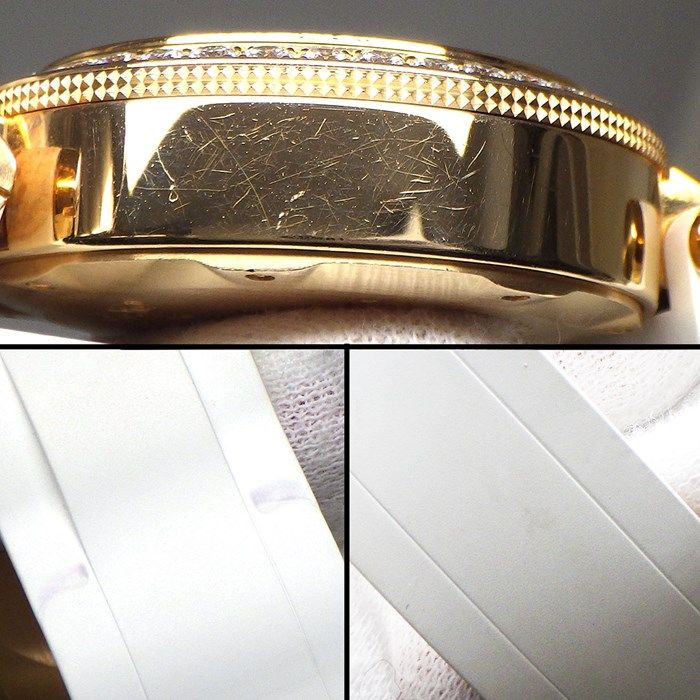 Cartier Pasha Sea Timer WJ130004 with Diamond Bezel & White Shell Dial