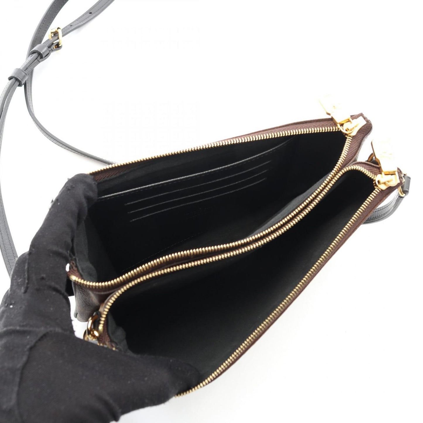 Louis Vuitton Monogram Giant Reverse Double Zip Shoulder Bag