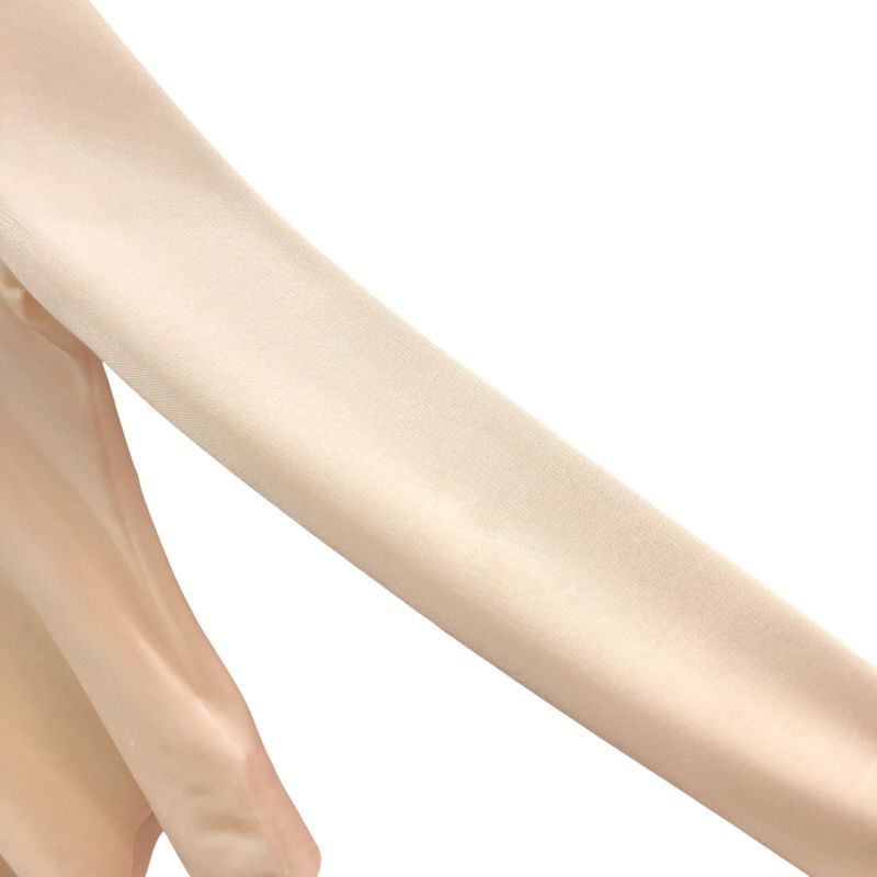 HERMES Ivory Silk Knit Sweater with Unique Neck Design