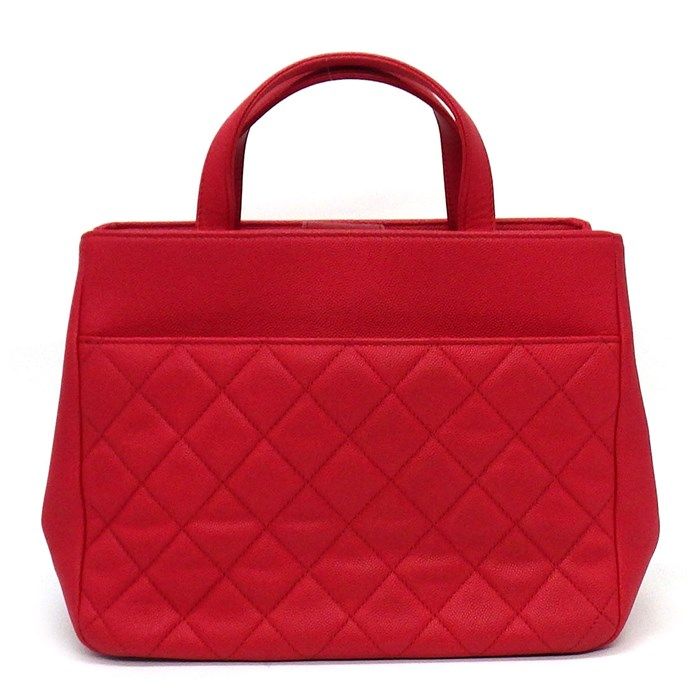Chanel Business Affinity Handbag A93750 in Red Caviar Leather