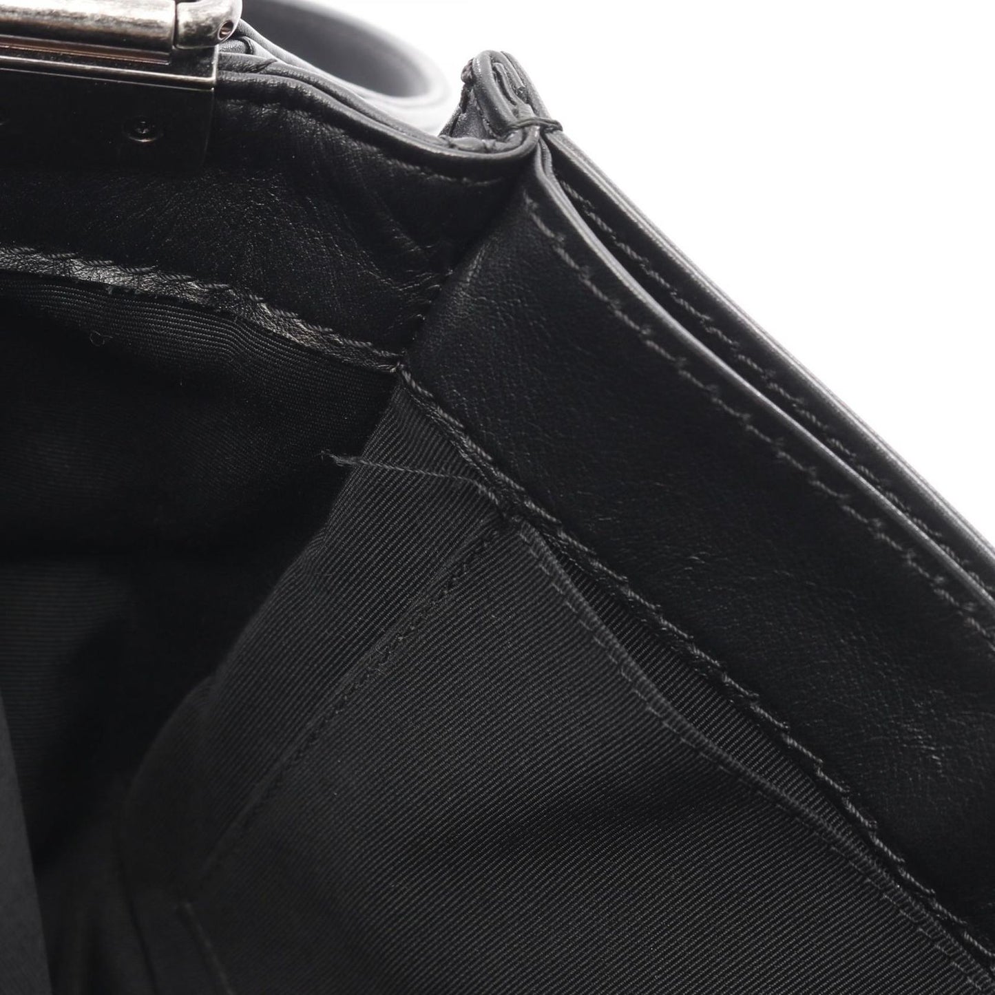 CHANEL Boy Chanel Black Leather Shoulder Bag - Timeless Elegance