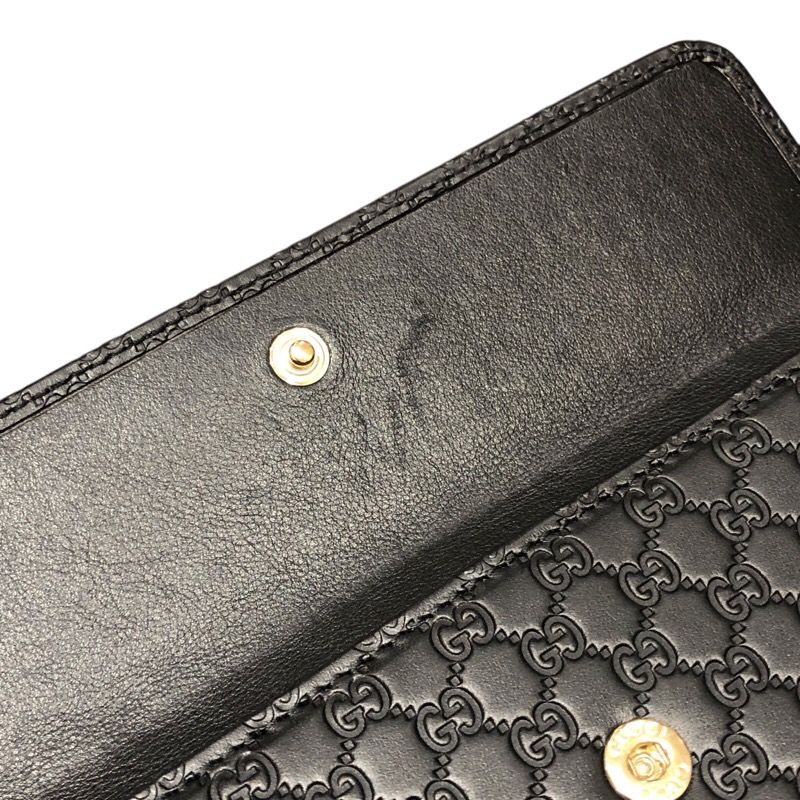 GUCCI Long Wallet 449364 in Black Leather - Men's Luxury Accessory