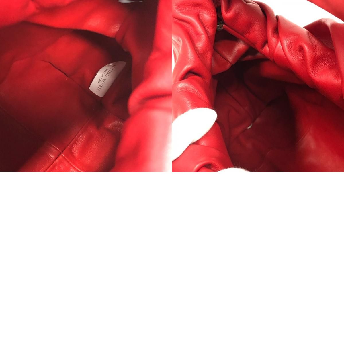 Bottega Veneta Red Leather Shoulder Pouch - Timeless Elegance