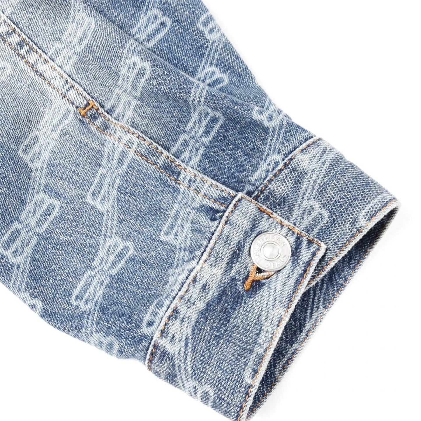 BALENCIAGA BB Monogram Denim Jacket - Exclusive Blue Edition