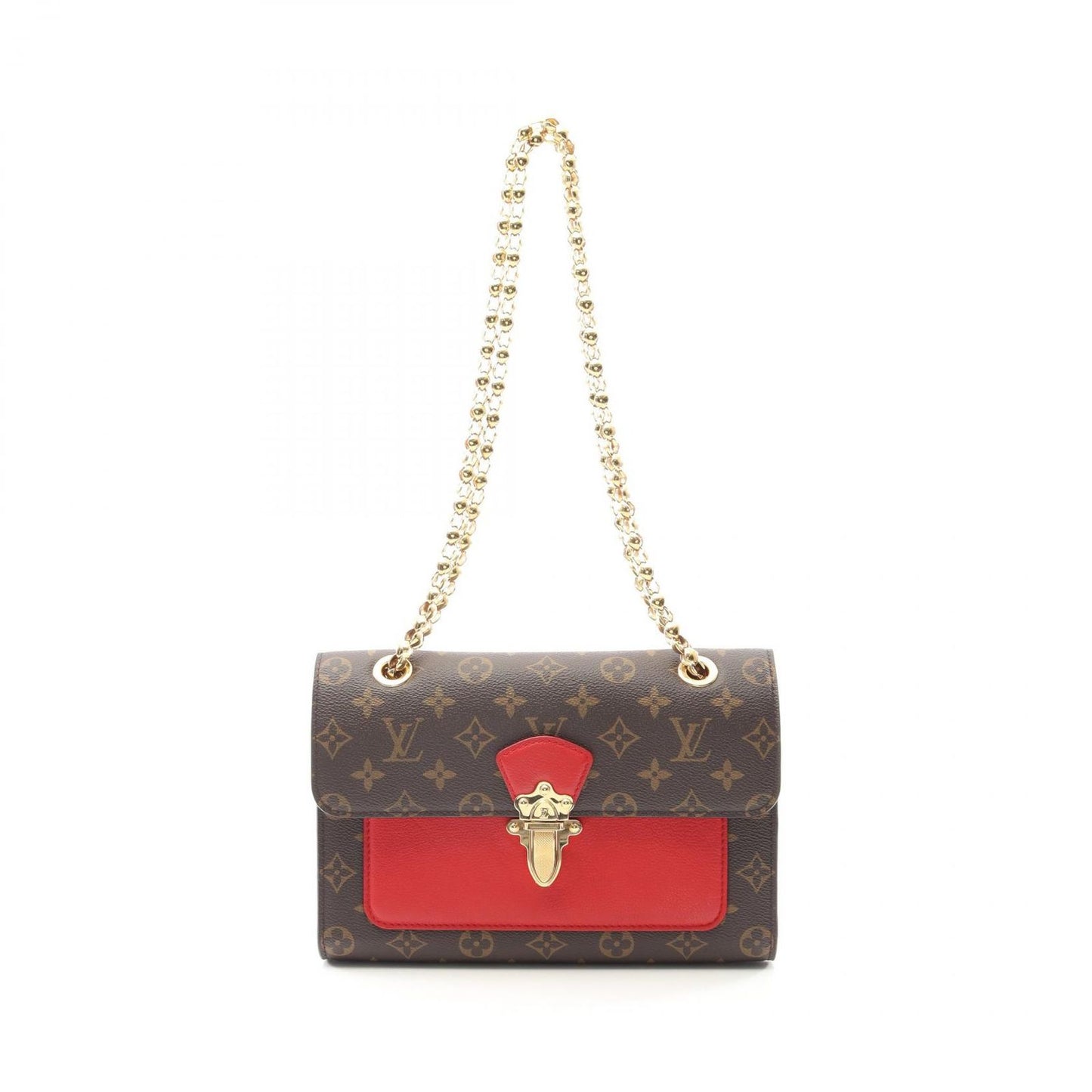 Louis Vuitton Victoire Shoulder Bag in Cherry Red Monogram Canvas