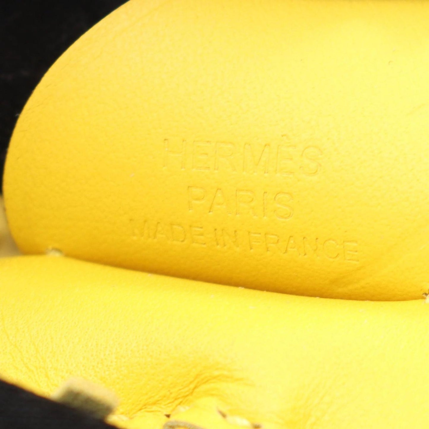 HERMES Rodeo Pegasus PM Charm in Jaune Naple - Unused Luxury Accessory