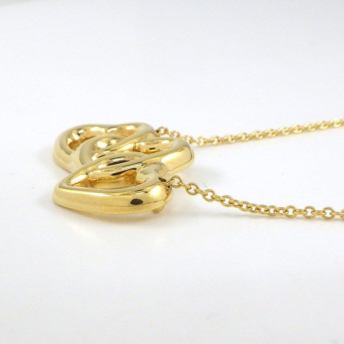 Tiffany & Co. Triple Heart Necklace in K18 Yellow Gold
