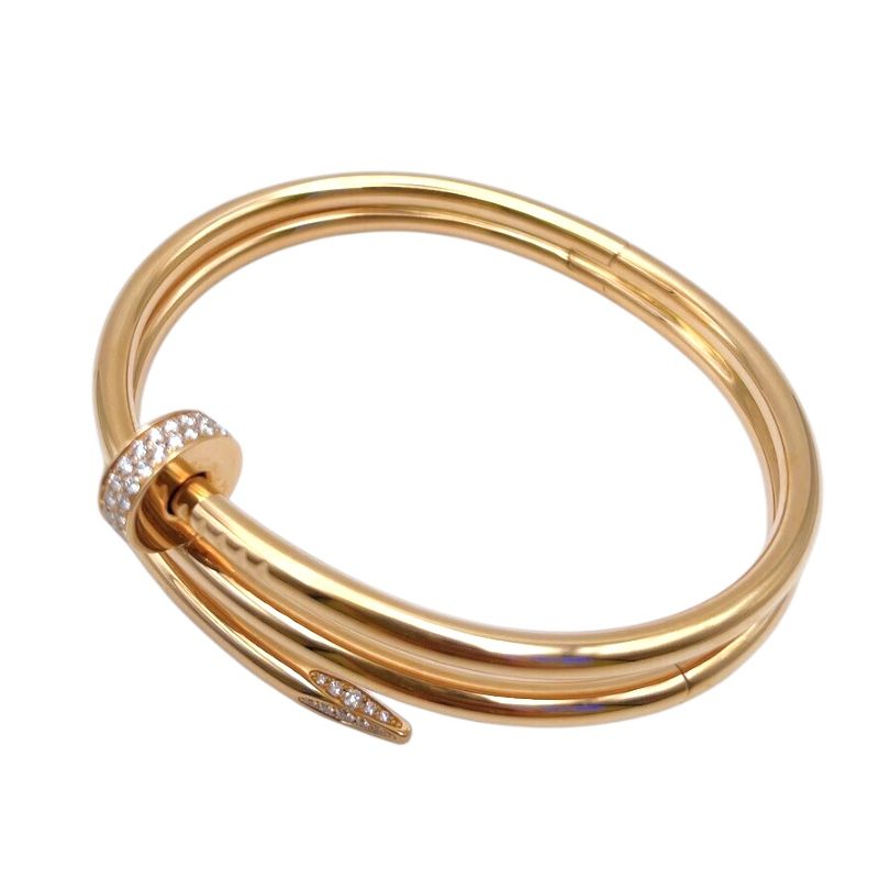 Cartier Juste un Clou Diamond Double Bracelet in K18 Pink Gold