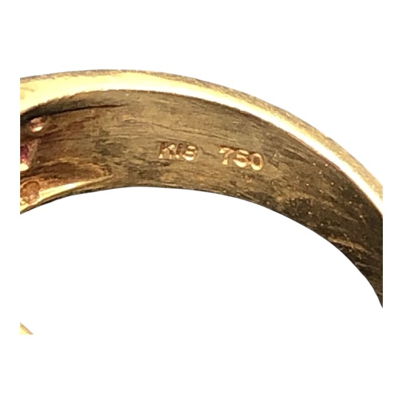 Exquisite K18YG Ruby and Diamond Ring - A Timeless Treasure